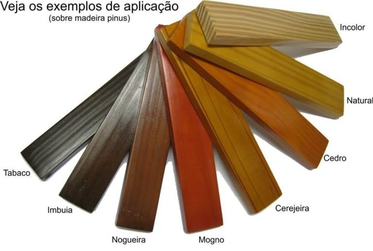 Tabela de Cores Para Verniz