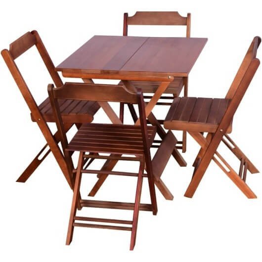 Mesa de Madeira Dobrável